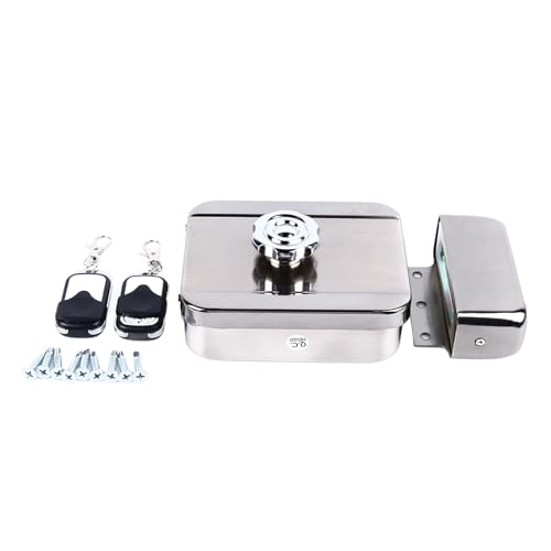 Vomeko Remote Control Electronic Intelligent Door Lock, Electric Control Lock,Wireless Anti Theft Home Security Deadbolt Access Control System,