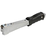 Zeluga 16-425 Heavy Duty Steel Construction Hammer Tacker, Anti-Jam Magazine and Ergo Grip Handle, Fits Staples 1/4'' - 5/16'' - 3/8'' (A11, T50 and 140 Staples), Black