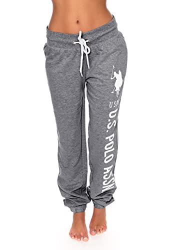 Image of U.S. POLO ASSN. Womens Sweatpants - Women Joggers Sweats with Logo Print - French Terry Poly-Cotton