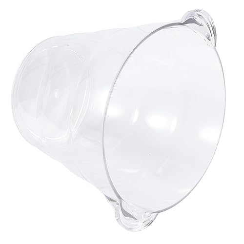 TOYANDONA Cubo para Hielo Acrílico Transparente 9.8l Contenedor de Hielo Gran Capacidad Portahielos Profesional para Cerveza y Vino Uso en Bar y Hogar