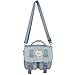 Generic Aufkleber Umhängetasche für Damen Lässige Umhängetasche Quadratische Überschlagtaschen Nylon Messenger mit Verstellbarer Riemenschnalle Blau
