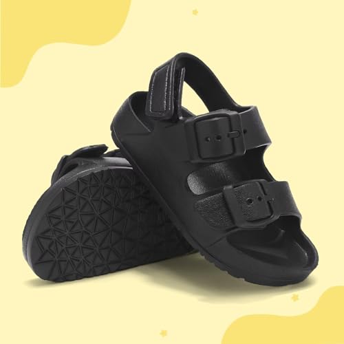 Image of Toddler Girls Boys Sandals Adjustable Buckle EVA Slipper Sandals With Hook Loop Back Strap