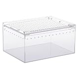 ideamall 爬虫類シェルター ケージ クリア 透明 レプタイルボックス 飼育