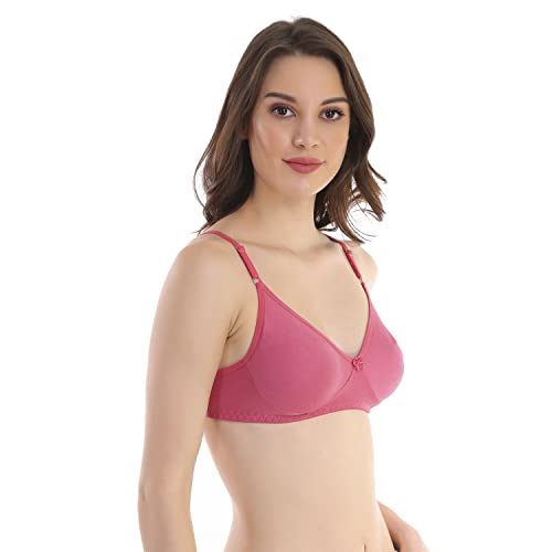 Image of Cotton Blend Seamless Bra for Womens