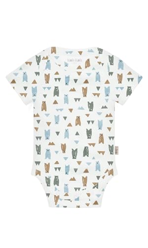 Image of KOH KOH Kids Short Sleeve Cotton Solid Lap Shoulder Baby Bodysuit