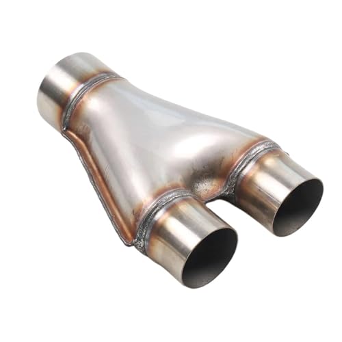 Tuyau d'échappement en Y adaptateur 3 voies 2.5 2.75 pouces connecteur inox voiture TT102125