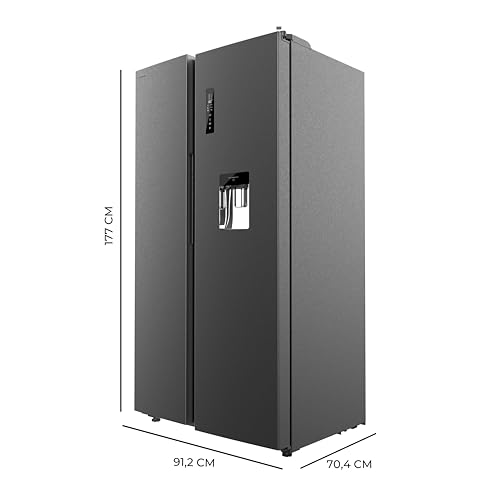 Cecotec American Refrigerator Bolero CoolMarket SBS 559 E. 177 cm X 90 cm Class E Air Flow System Total No frost Inverter plus motor. - vue 2