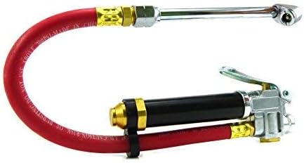 DP Dynamic Power Dual Foot Chuck Inflator with 12“ Rubber Hose, 1/4" Female NPT. D-TG-6