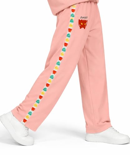 Image of SHODOX Boys Poly Blend Relaxed Fit Co-Ord Set | Printed T-Shirt & Track Pants | Soft Breathable Stylish Summer Casual Comfort Wear for Boys
