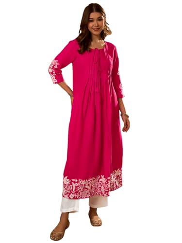 Mode femme rayonne kurti Anarkali brodé pour vos soirées festives