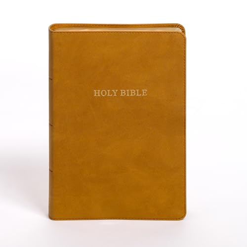 Kjv Personal Size Giant Print Bible, Camel Suedesoft