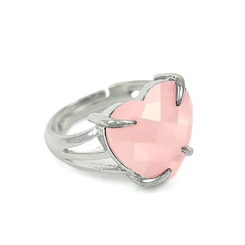 Image of Reiki Crystal Products Adjustable Rings, Amethyst, Black tourmaline, Goldstone brown, Green Jade, Lapis Lazuli, Opalite, Red Jasper, Rose Quartz, Tiger eye, Gemstone Ring
