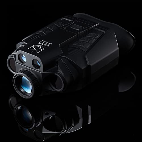Nightfox Vulpes Handheld Digital Night Vision Goggles | Integrated Laser Rangefinder | Full High Definition Fhd 1080P Sensor | Records Video + Audio | 220Yd Range, 6X Magnification | Hunting, Security #TOP5