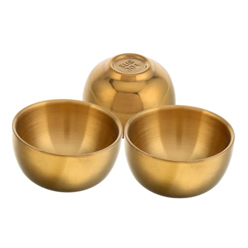 BIUDECO 3 Pièces Tasses Acier Inoxydable Isolées et Incassables pour Boissons Chaudes et Froides Verres à Vin Élégants pour Usage Domestique et