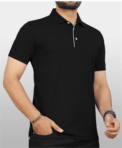 Image of T-Shirt for Men's | Regular Fit Polo Casual Stylish | Half Sleeve T Shirt