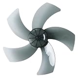Alvivi Ventola in Plastica con 4/5 Pale per Ventilatore Fan Blade di Ricambio da 16/18 cm per Ventilatore a Piantana da Tavolo Lampada Accessorio per Ventilatore Gray-14 inch 14 Inch