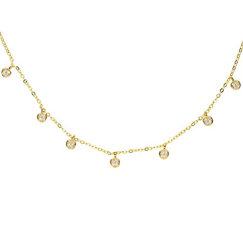 Collar de plata 925 mujer gargantilla 7 amuletos regalo aniversario San Valentín