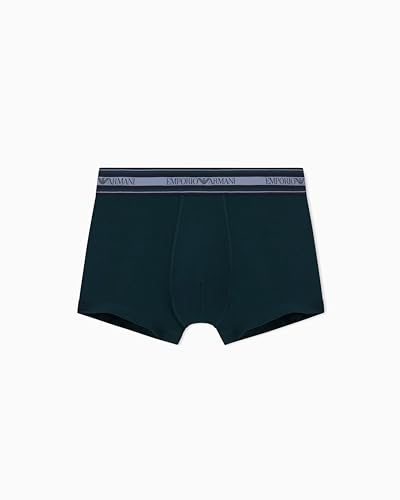 Emporio Armani Boxer élastique texturé pour Homme, Vert, L
