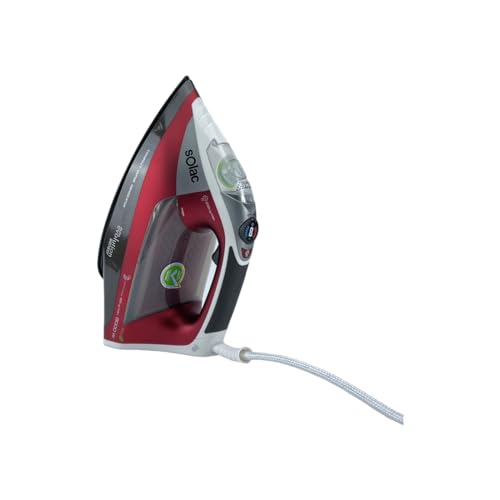 Solac CVG9611 - Plancha (Plancha vapor-seco, Non-stick soleplate, 200 g/min, Negro, Rojo, Blanco, 3000 W)