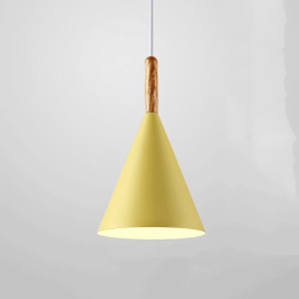 KXEcoLife Creative Triangle Dome Pendant Light Single Head Colorful Chandelier Stylish Ceiling Fixture for Restaurants & Dining Rooms Modern Shadow Lamp 1 Design