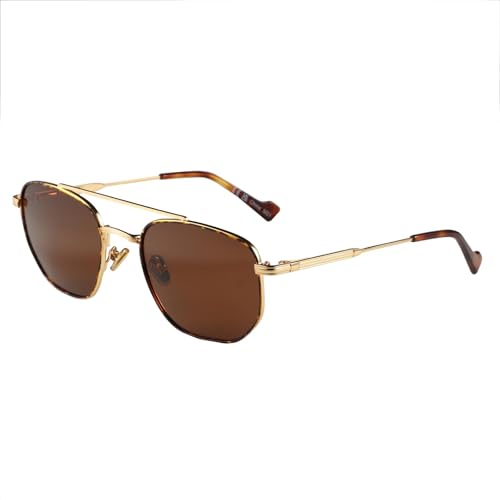 Lunettes de soleil polarisées hexagonales pour stopper la fatigue visuelle et les reflets