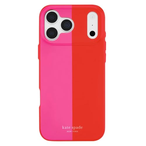 kate spade new york iPhone 18 Pro Max Case - Racing Stripe Pop Pink
