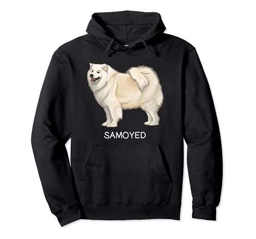 Samoyed Crazy Dog Lover Pullover Hoodie, Black