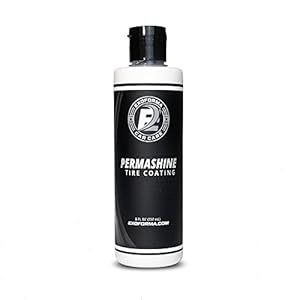 ExoForma PermaShine Tire Coating & Dressing – Extreme High Shine & Durability – Long-Lasting Acrylic Anti-Stick No-Sling Protection – Won’t Wash Off – Dries Fast to The Touch – 8 fl oz