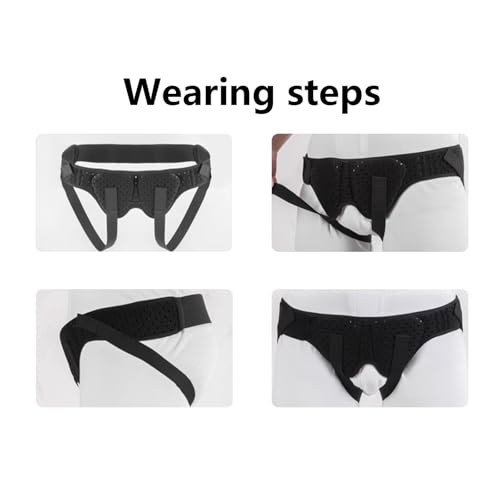 Faja para Hernia Inguinal Mujer Hombre Talla M Negra miniatura 6
