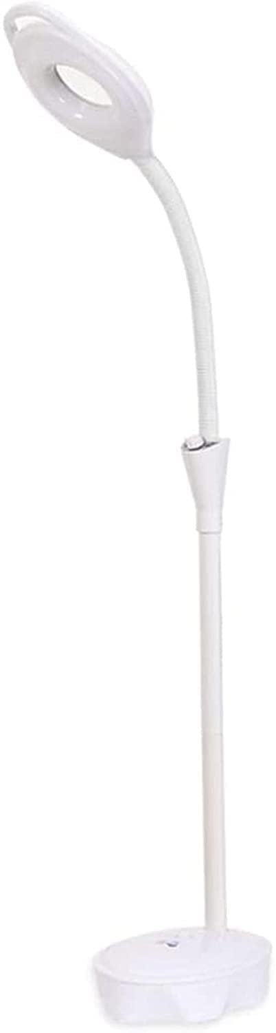 Aioneer Magnifying Floor Lamp Beauty Skin Care Led Cold Light Tattoo Embroidery Eyebrow Shadowless Lamp Beauty Salon Manicure Floor-Standing Magnifying Glass