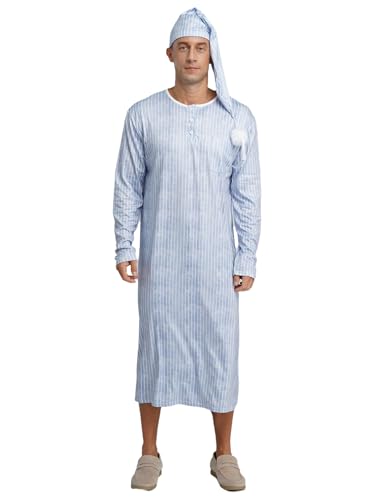 Robe caftan longue homme pour soulager la pression du pyjama serré et dormir léger