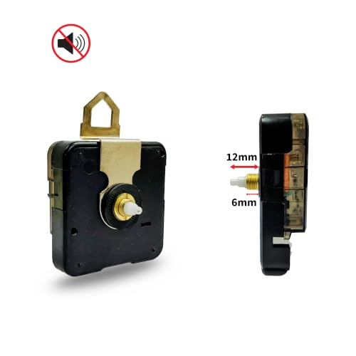 Image of 12mm Wall Clocks Silent Movement Kit | Battery Operated Quartz Clock Mechanism with Hands | Perfect for DIY Clock Making & Replacement (OSO)