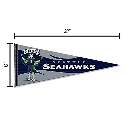 Image of Rico Industries NFL Football Mascot inch 12 inch x 30 inch Felt Wall Decor Pennant - Great for Home /Bed Room /Man Cave Decor