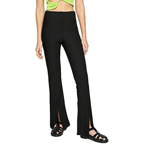 Koton Women's High Waist Flare Leg Trousers Cover