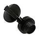 Baceyong 1pc Motorrad Kraftstoff Tankdeckel, Tankabdeckung Kompatibel mit Harley XL883, 1200X48, Softail, Dyna, Schwarzes Gehäuse + Schwarzer Sockel