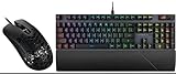 ASUS TUF M4 Air Wired Gaming Mouse-P307, Durable and Ultralight Air Shell Design, 16,000 dpi Optical Sensor, Six Tactile Buttons, IPX6 Water Resistance Bundle w ROG Strix Scope II Gaming Keyboard