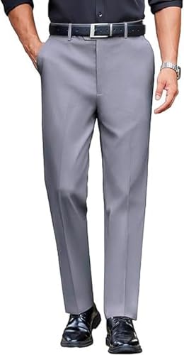 Image of CB-COLEBROOK Luxury PV Stretchable Classic Casual Pants for Men | Stylish Ankle Fit Men's Wear Premium Trousers for Office or Party | Mens Fashion Dress Trouser with 4 Pockets & Suit Pant's