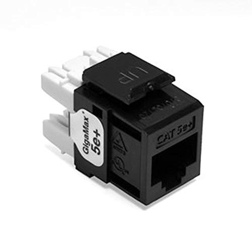 Conector Cat 5e Leviton 5G110-RE5 negro snap-in para solucionar fallos de conexión a internet