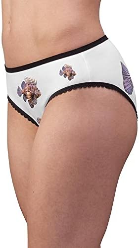 Red Lionfish Panties, Red Lionfish Underwear, Briefs, Cotton Briefs, Funny Underwear, Panties For Women