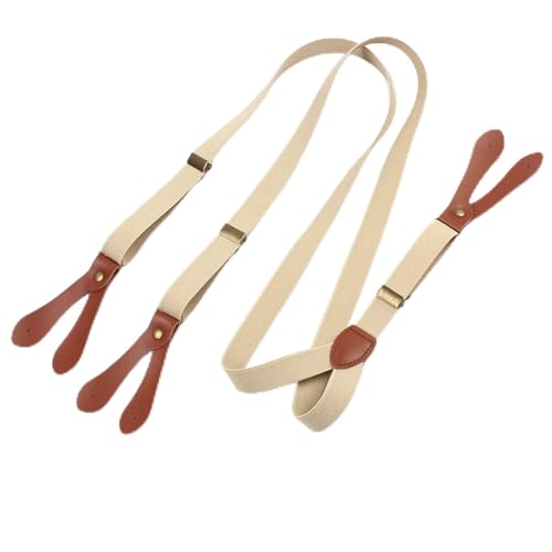 Tirantes para hombre y unisex elásticos con botones para trajes de negocios y bodas