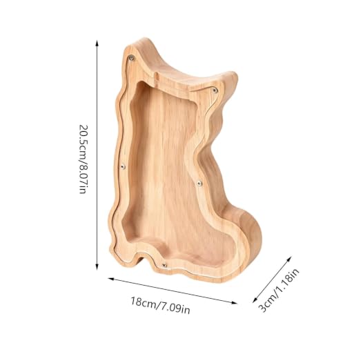 Hucha de madera con forma de perro ideal para regalar en cumpleaños y Navidad a niños 6