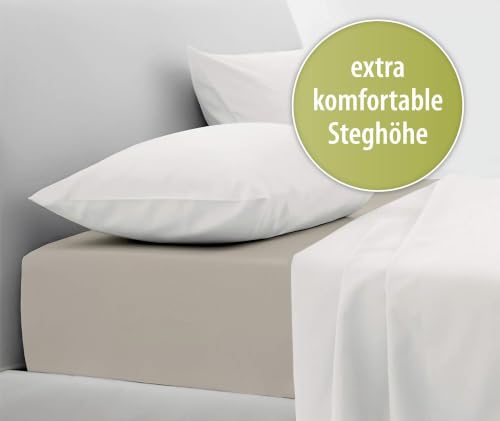 Blue Moon Bio Baumwolle Jersey Bettlaken - Spannbettlaken 180x200cm - Spannleintuch Spannbetttuch Bettlaken 180 x 200 Organic Cotton… – Ansicht 3