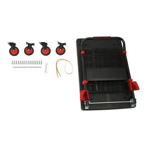 Carretilla plegable resistente 660 lbs con jaula removible miniatura 7
