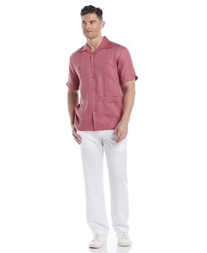 Cubavera Men's Four-Pocket Mini Pintuck Short Sleeve Guayabera Shirt4