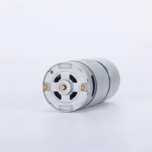 Image of ROBOWAY DC 12V 24V Gear Motor All Metal 15kg High Torque Gear Box Electric Motor 80RPM, JGB37-545 (Size : 80rpm, Color : Metal, 12V), (Pack of 2) - Electronic Components