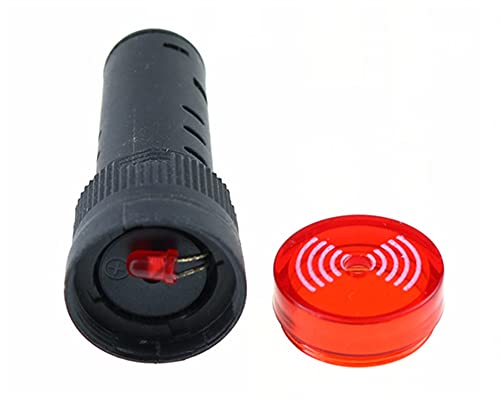 Buzzer 220V AC 16mm indicateur lumineux rouge de haute précision - 5