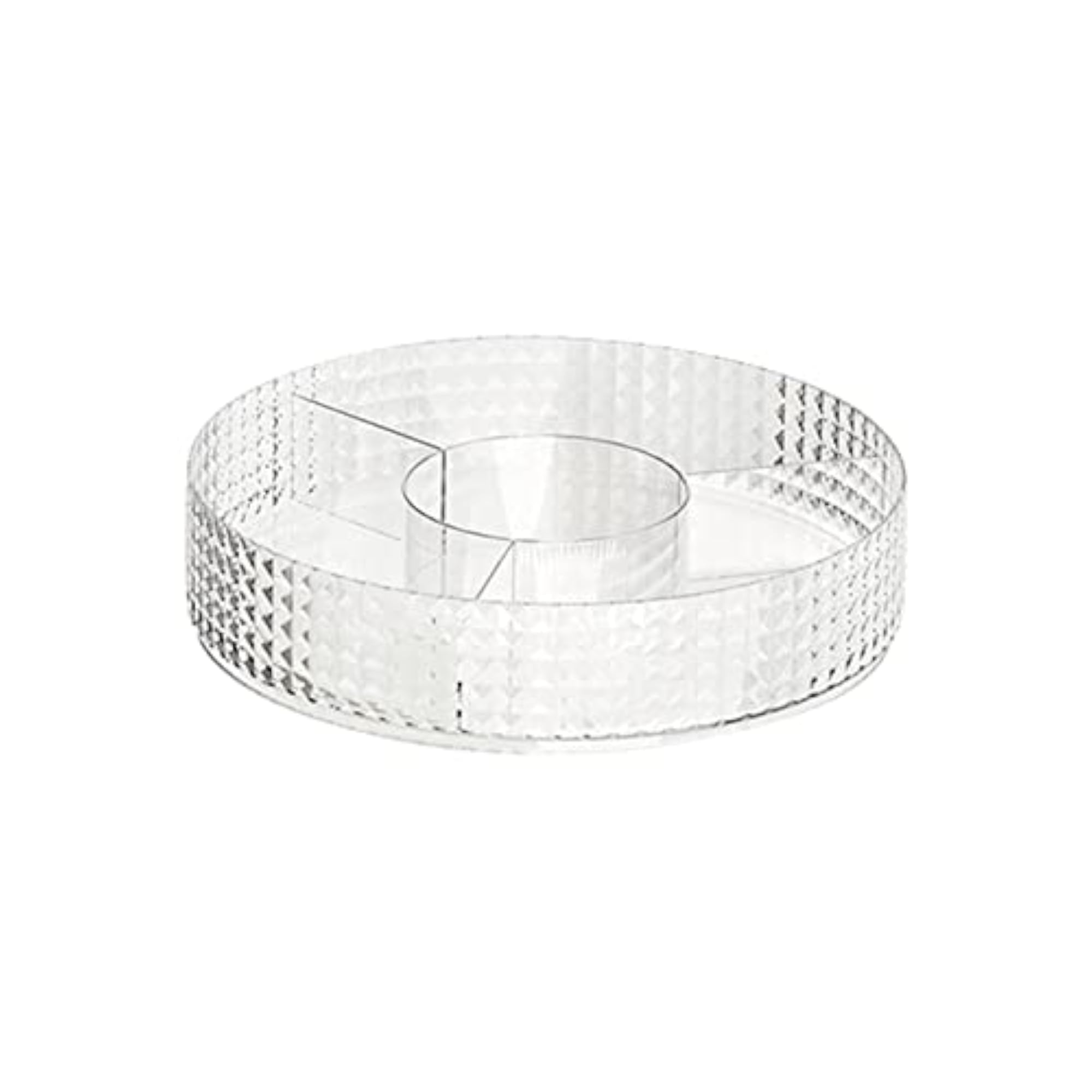 Countertop Turntable Cosmetic Storage Box, Transparent