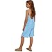 Girls 2 Piece Summer Linen Outfits Camisole Tank Top Bermuda Short Pants Set Kids Cute Sleeveless Backless Clothes Casual Holiday Vacation Beach Clothing Sets, Blue, Size 3-4 Years