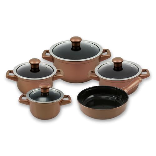 Ceraflame Conjunto Panelas de Cerâmica Duo Smart 5 Peças Cobre