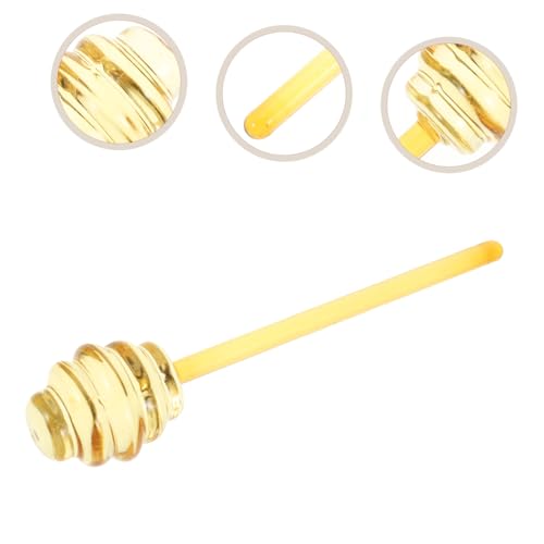Varilla para remover miel de vidrio amarillo Gadpiparty de diseño creativo 8